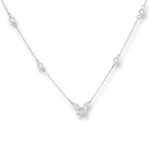 Collana TerryOro Essenza 217CL-0176 Farfalla bianchi