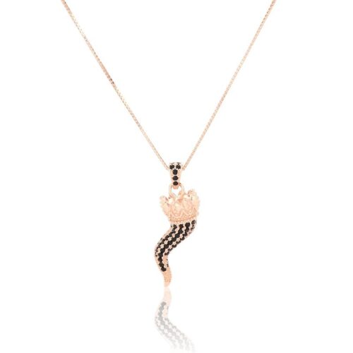 Collana TerryOro Essenza 217P-3013RSBK Cornetto rosa