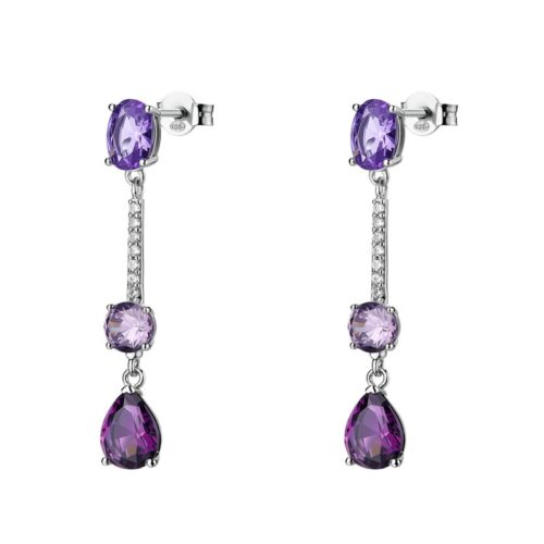 Orecchini pendenti Donna Brosway Fancy FMP133 Viola Ametista