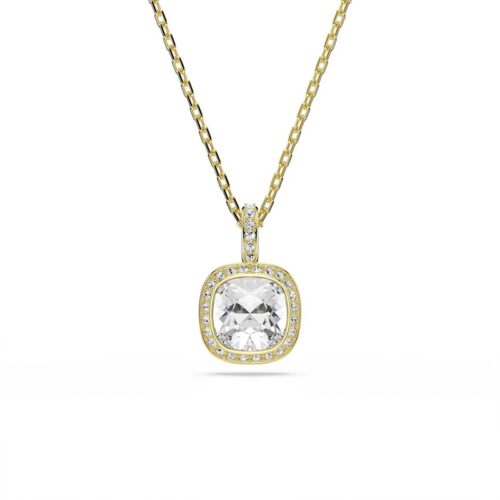 Pendente Swarovski Una Angelic 5764761 cushion bianco oro