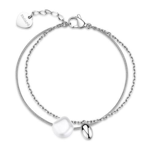 Bracciale Donna S'Agapò Wisdom SWI45 in acciaio dorato