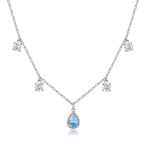 Collana Donna Brosway Fancy FCL133 argento 925 light sapphire
