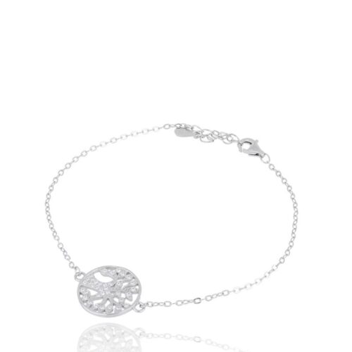 Bracciale con albero della vita e zirconi