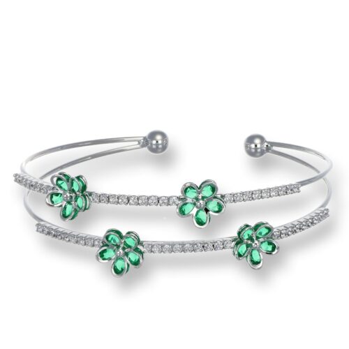 Bracciale Donna Revolution Gioielli Essenza Fiori Verdi