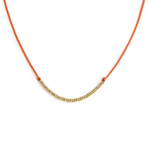 Collana Marlù 18CN127G-H con cordino PVD oro arancione
