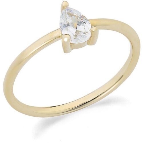 Anello Donna Ambrosia KAAZ 019 in oro giallo 375 con zircone bianco