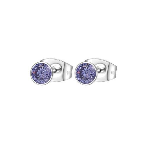 Orecchini Brosway Chakra BHKE055 acciaio cristallo viola