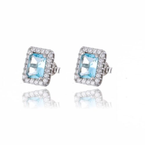 Orecchini TerryOro 217E-2544 ACQ Rettangolare Argento 925 Acquamarina
