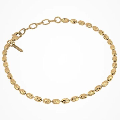 Bracciale Desmos Rice GW 16,5 argento 925 placcato oro/rodio
