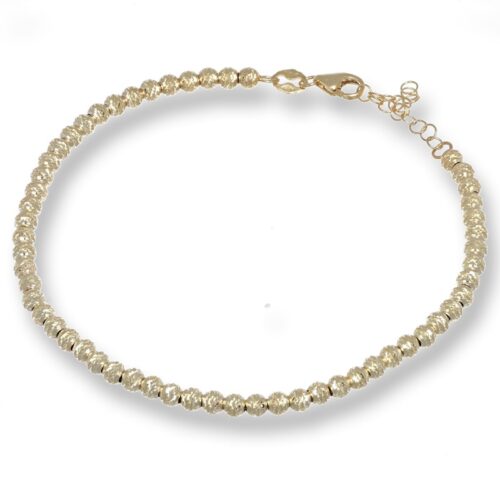 Bracciale TerryOro Essenza Oro 375 Sfere Diamantate Continuo
