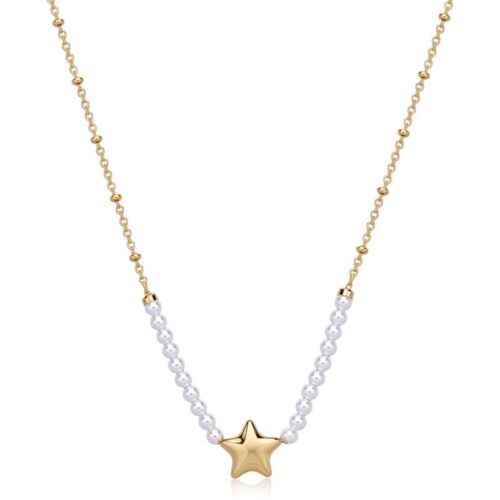 Collana Donna Sagapò Stellar SSE38 in acciaio con finitura dorata