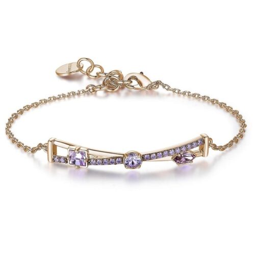 Bracciale Brosway AFFINITY Acciaio Oro Cristalli Viola BFF114