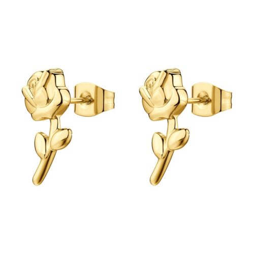 Orecchini Brosway Chakra BHKE199 rosa acciaio oro lobo