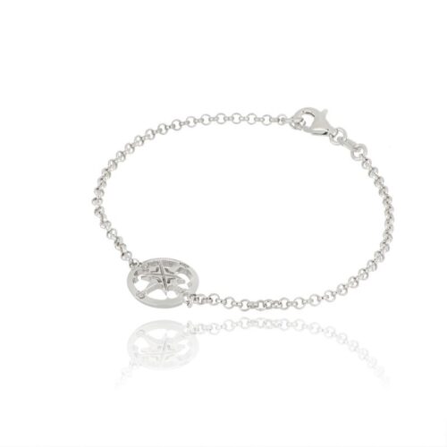 Bracciale Uomo Argento 925 TerryOro BRACCIALE UOMO CON ROSA 137B20222