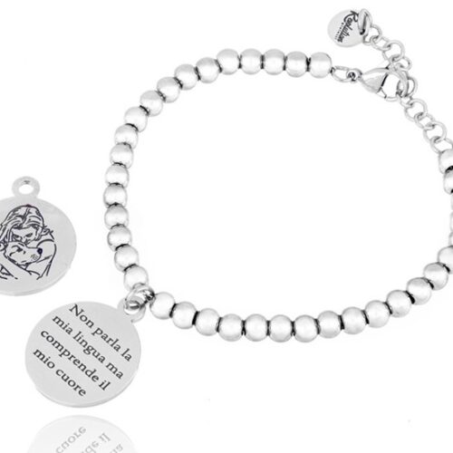 Bracciale Donna e Cane Acciaio Revolution Gioielli Legami