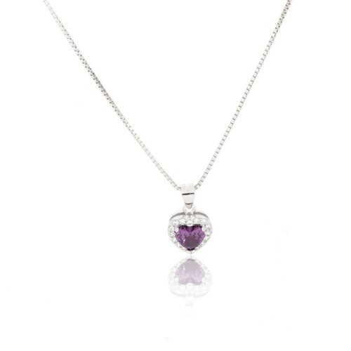 Collana TerryOro Essenza 217P-2105 AMY Cuore ametista