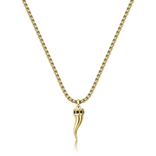 Collana Donna Sagapò Rogue SRG39 in acciaio con finitura dorata