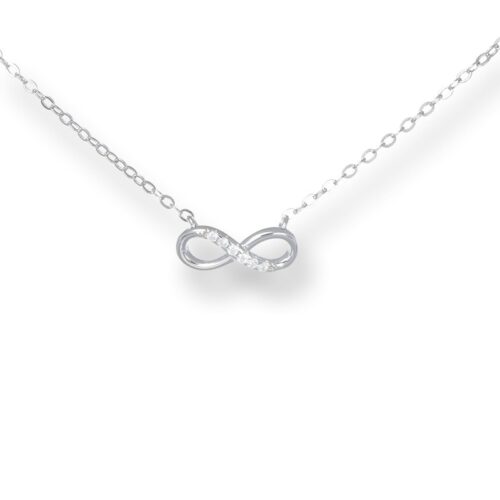 Collana TerryOro Infinito Piccolo Argento 925 con Zirconi