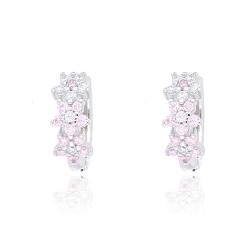 Orecchini TerryOro 217E-2545 PINK Fiore Argento 925 Rosa