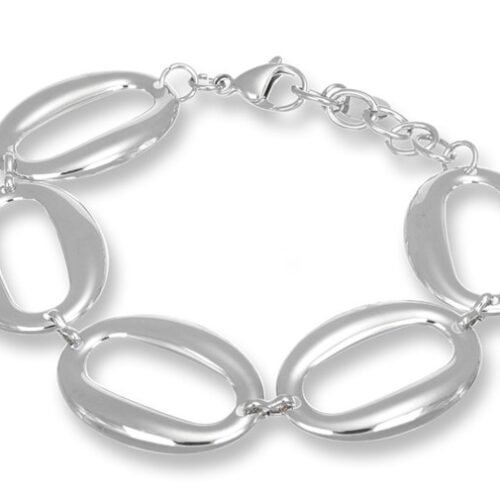 Bracciale Donna Acciaio Catena Ovali Revolution Gioielli Essenza