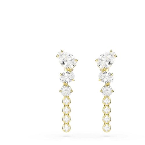 Orecchini pendenti Swarovski Mesmera 5747936 finitura oro 18K