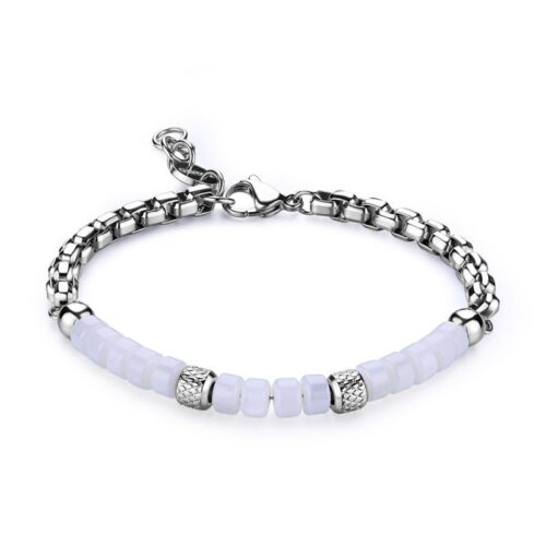 Bracciale Uomo S'Agapò Riot SRT37 in acciaio acciaio