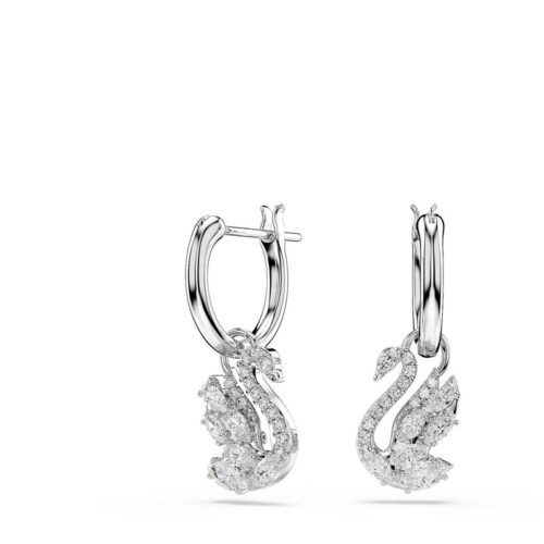 Orecchini pendenti Swarovski Swan 5759942 cigno bianco