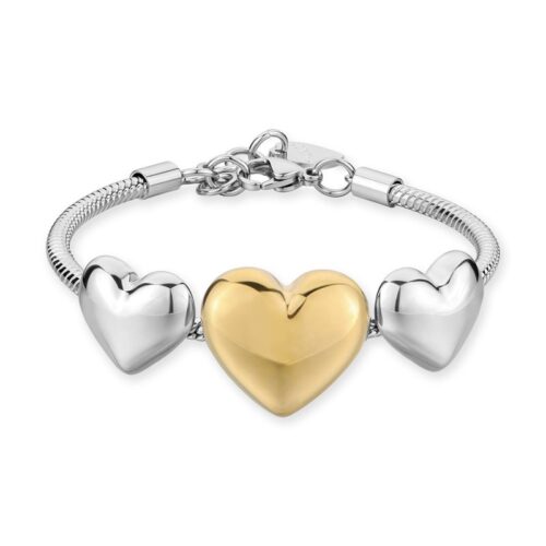 Bracciale Donna S'Agapò Stellar SSE61 in acciaio dorato