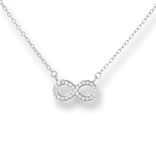 Collana TerryOro Infinito Argento 925 Rodiato con Zirconi