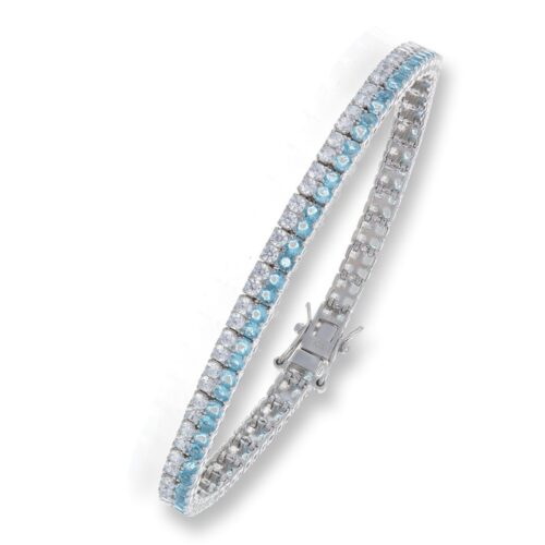 Bracciale TerryOro Tennis Doppio in Argento 925 con Zirconi