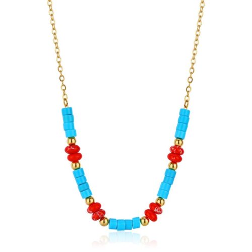 Collana Donna Sagapò Glint SGI10 in acciaio con finitura dorata