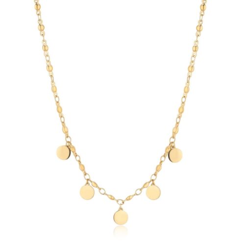 Collana Donna Sagapò Elysium SUM02 in acciaio con finitura dorata