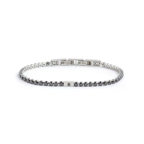 Bracciale Marlù 1BR0068-N tennis acciaio nero nero