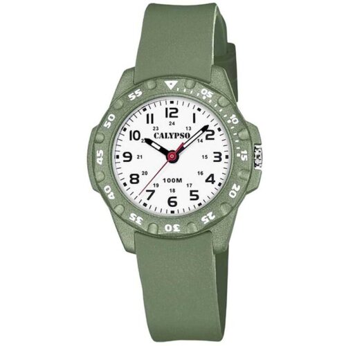 Orologio Calypso Bambino Solo Tempo Verde Militare K5821/2