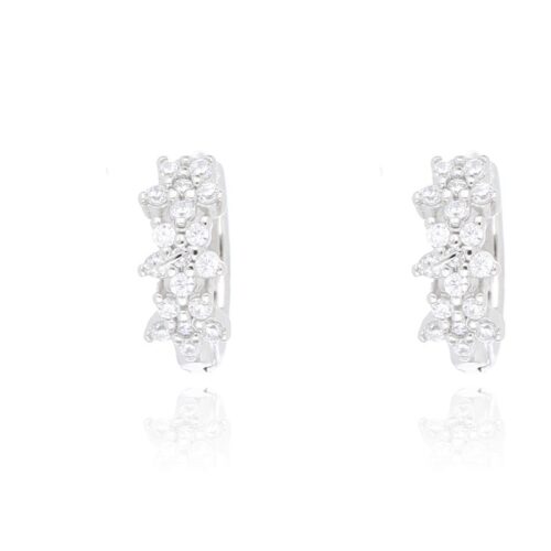 Orecchini TerryOro 217E-2545 Fiore Argento 925 Bianchi
