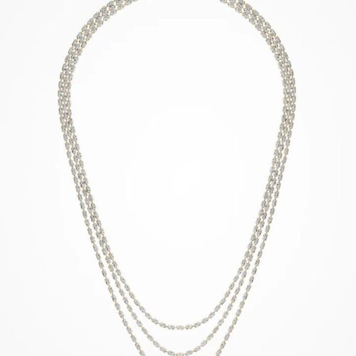 Collana Desmos Typhoon Eternity GW 41 argento 925 placcato oro/rodio