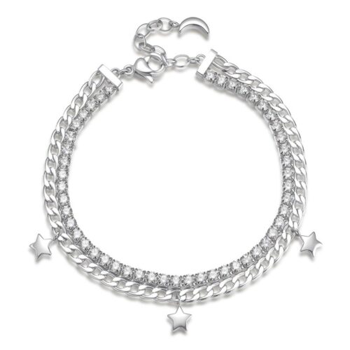 Bracciale Brosway BEI049 acciaio cristalli stelle Desideri donna