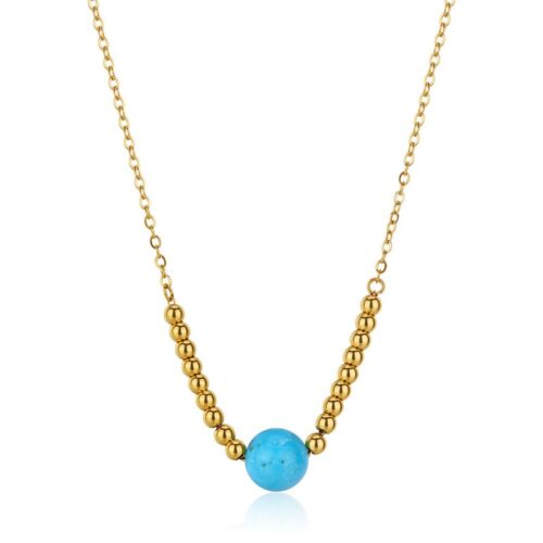 Collana Donna Sagapò Glint SGI06 in acciaio con finitura dorata