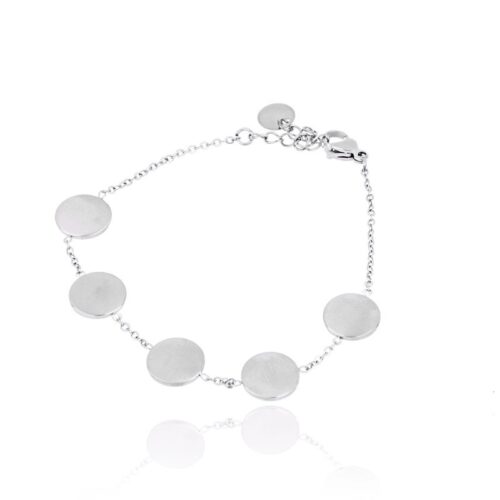 Bracciale Donna Acciaio Con Forme Rotonde Revolution Gioielli Essenza