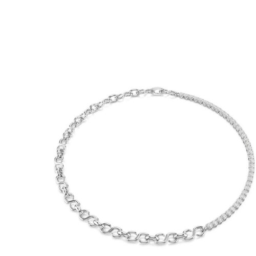 Collana Swarovski Matrix 5747732 forma S bianca rodiata