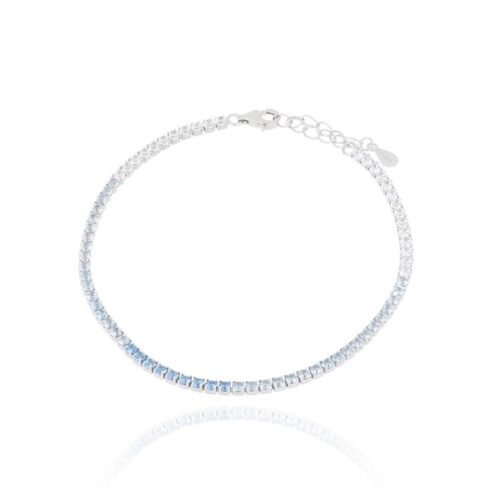 Bracciale Tennis TerryOro Luxeline 217B-0800 ZF GRAD Zirconi 2 mm Blu Degrade