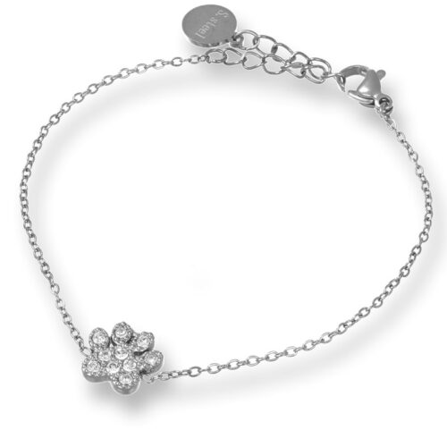 Bracciale Donna In Acciaio Con Zampetta Centrale Revolution Gioielli Essenza