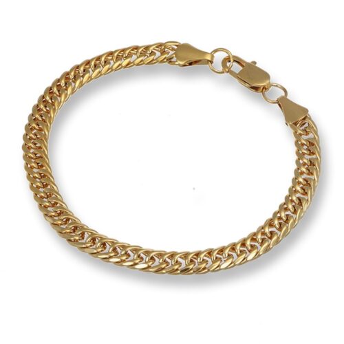 Bracciale Uomo Revolution Forge Maglia Cubana Dorato