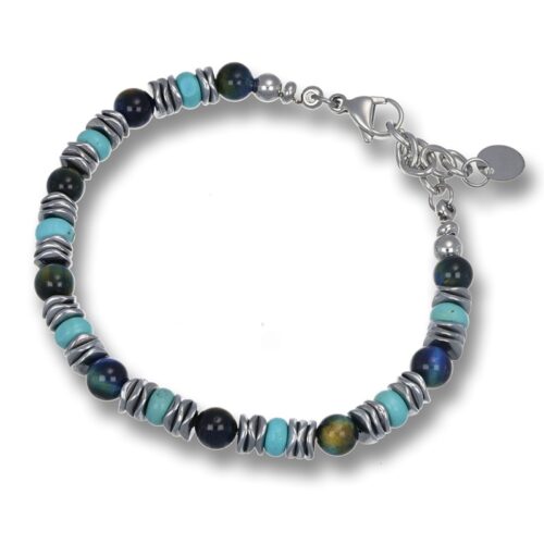 Bracciale Uomo Revolution Forge Stones Pietre Blu