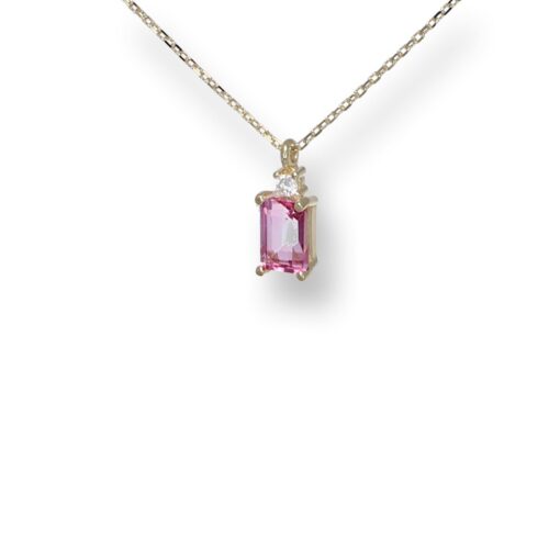 Collana TerryOro Tormalina Rosa in Oro 375