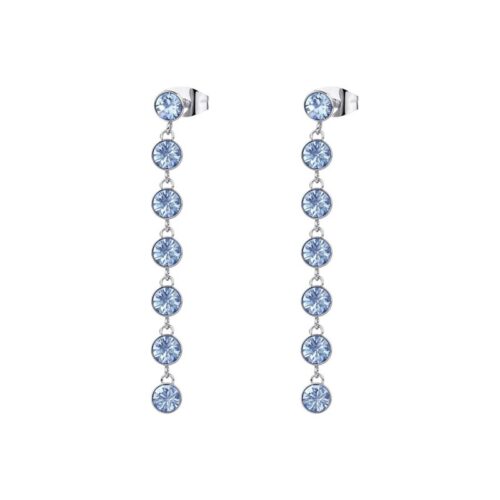 Orecchini Brosway Symphonia Acciaio Cristalli Light Sapphire BYM146