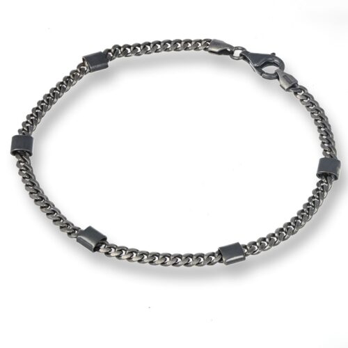 Bracciale Uomo Argento 925 TerryOro BRACCIALE IN ARGENTO BRUNITO 137B2602