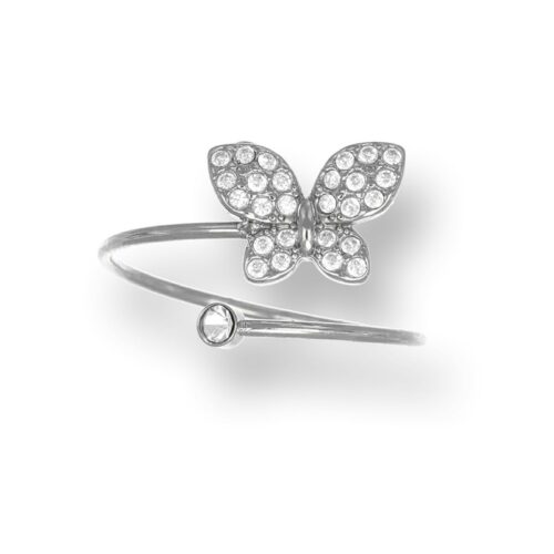 Anello Donna Revolution Gioielli Essenza Farfalla Punto Luce