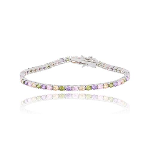 Bracciale Tennis TerryOro Luxeline 217B-0010 MLT Zirconi Multicolor