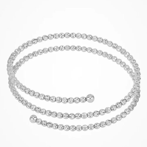 Bracciale Desmos Crystal Molla W 18 argento 925 rodiato